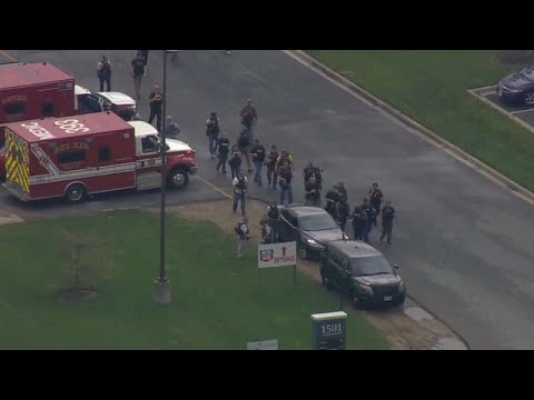 شاهد  إطلاق نار في ولاية ماريلاند واعتقال المشتبه بها