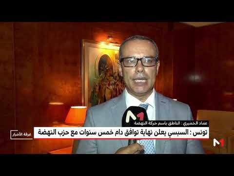 الرئيس التونسي يعلن نهاية التوافق مع حزب النهضة