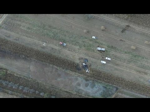 شاهد تحطم طائرة حاكمة ولاية مكسيكية وزوجها