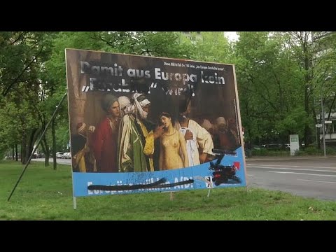 شاهد حزب ألماني يميني متطرف يستغل لوحة لفنان شهير لحملته الانتخابية