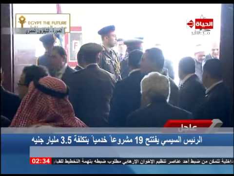 السيسي يفتتح 19 مشروعًا خدميًا فيديو