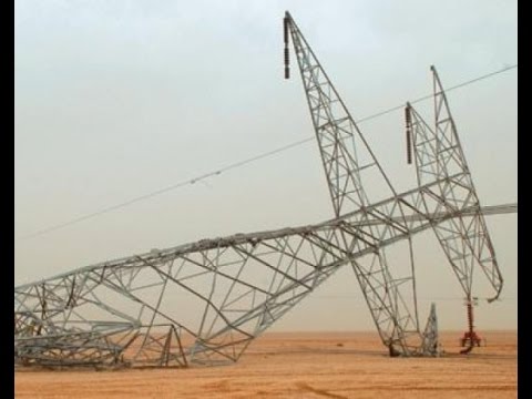 شاهد بالفيديو تفجير 10 أبراج لتوليد الطاقة الكهربائيَّة