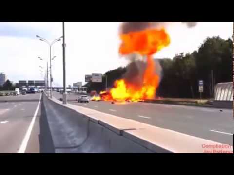 حادث انفجار شاحنة محملة بالـ أنابيب