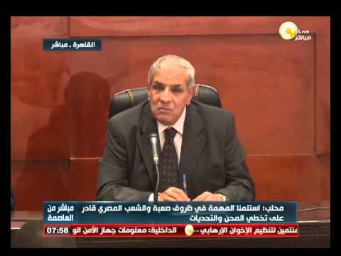 محلب يُؤكّد أنَّ المصريِّين قرروا قبول التَّحدي