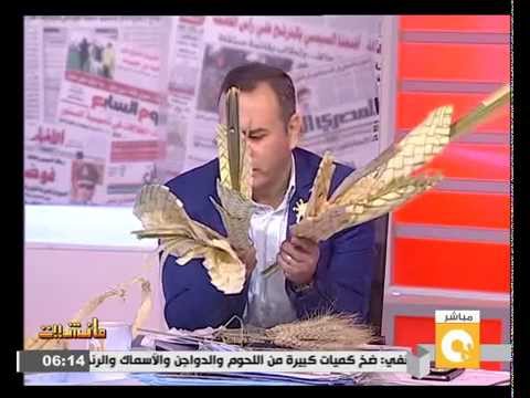 جابر القرموطي يحتفل بـ أحد السعف  على الهواء