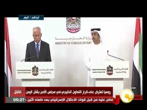 وزيري الخارجية الإماراتي واليمني يناقشان ضربات عاصفة الحزم