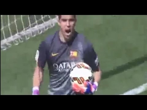 شاهد حارس برشلونة يكشف سر التصدى لركلة فالنسيا