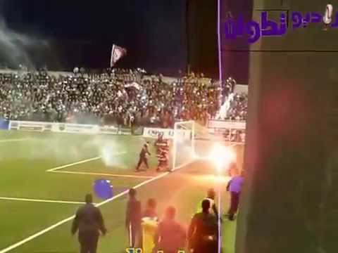 فيديو اشتباكات أولتراس أهلاوي مع الأمن المغربي