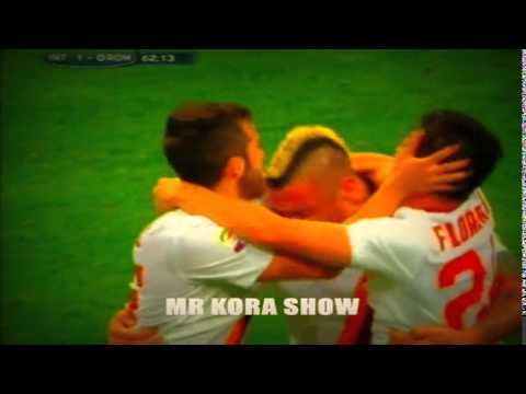 بالفيديو أهداف مواجهة انتر ميلان و روما القوية