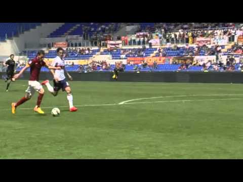 شاهد روما يعبر جنوة بهدفين رائعين