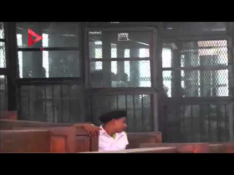 شاهد متهمو أحداث كوبري القبة يعانقون بعضهم