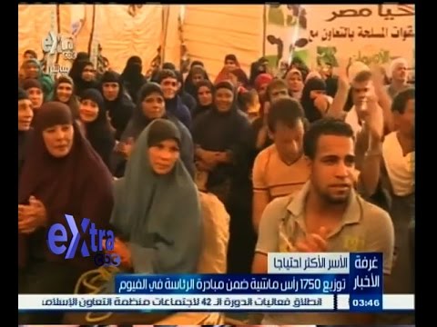 شاهد توزيع 1750 رأس ماشية على الأسر المحتاجة
