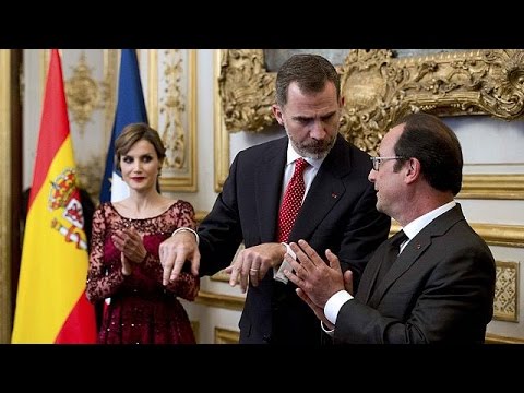 شاهد الملك الإسباني يستأنف زيارته إلى فرنسا