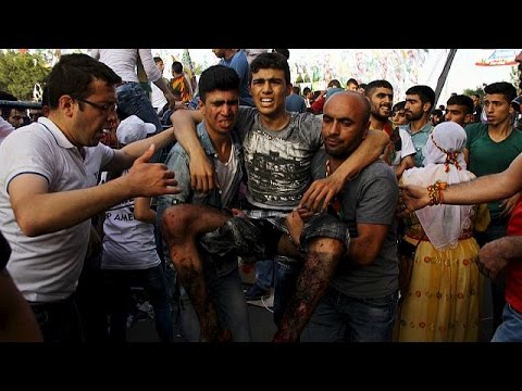 شاهد قتيلان أثناء تجمع لحزب الشعوب الديمقراطية