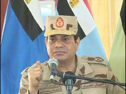 شاهد  السيسي يكشف حجم قوات الجيش في سيناء