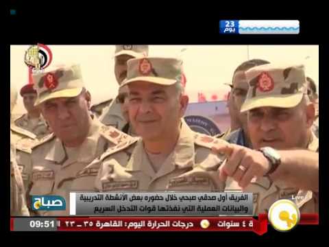 بالفيديو وزير الدفاع يشهد بعض الأنشطة التدريبية والبيانات العملية