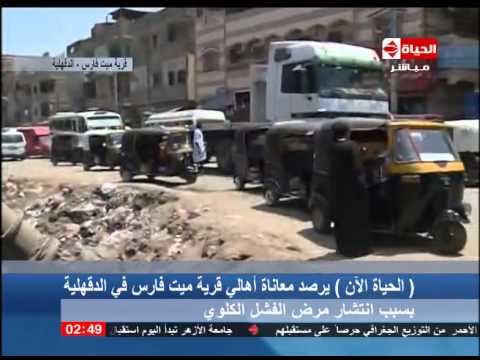 شاهد معاناة قرية ميت فارس من الفشل الكلوي