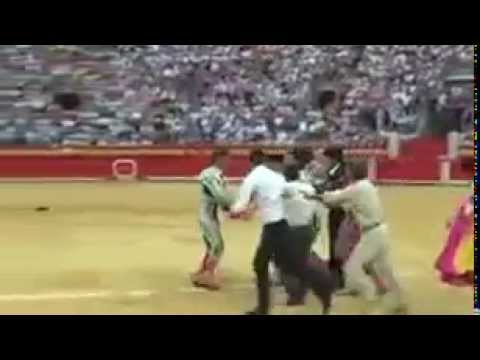 بالفيديو شاهد كيف انتقم ثور من مصارع شهير حاول قتله