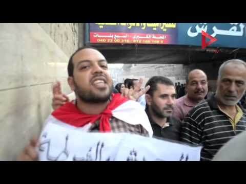 عُمال غزل المحلة يحتجّون ضد هجمات سيناء