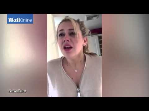 بالفيديو فتاة تنهار من البكاء في منزلها