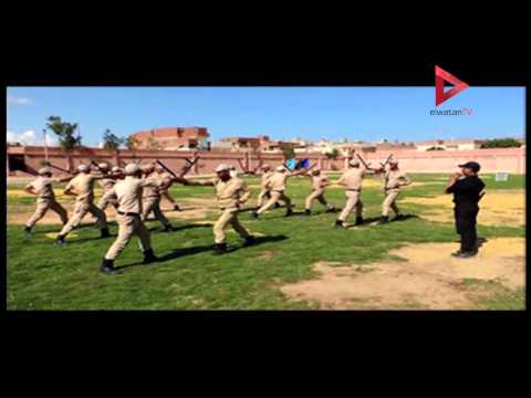 استعراض عسكري لقوات أمن مطروح