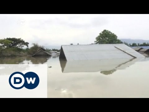 شاهد الفيضانات تغرق ميانمار وتعيشها مأساة