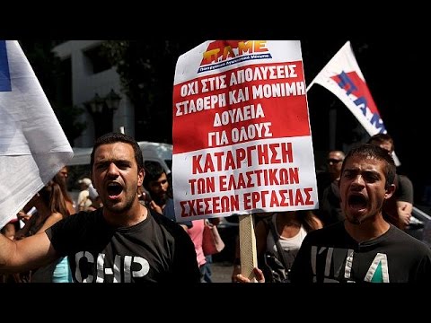 شاهد مظاهرة مناهضة لسياسة التقشف في اليونان