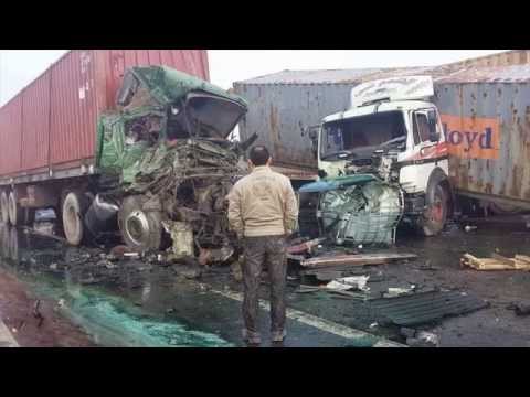 بالفيديو أسوء حادث مرور تشهده مصر في تاريخها كله