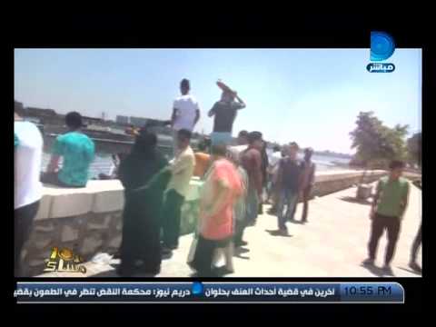 شاهد انتشال جثة طفل من ضحايا مركب الوراق
