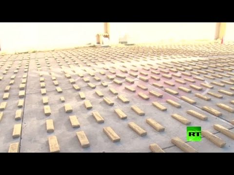 بالفيديو السلطات البوليفية تصادر طنين ماريغوانا