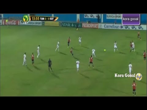 هدف المهاجم المصري محمد صلاح في مرمى تونس