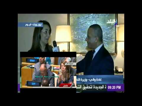 بالفيديو وزيرة التضامن تكشف حقيقة سيلفي الأمم المتحدة