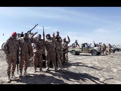 شاهدقتلى و أسرى من داعش في معارك مع الجيش الليبي