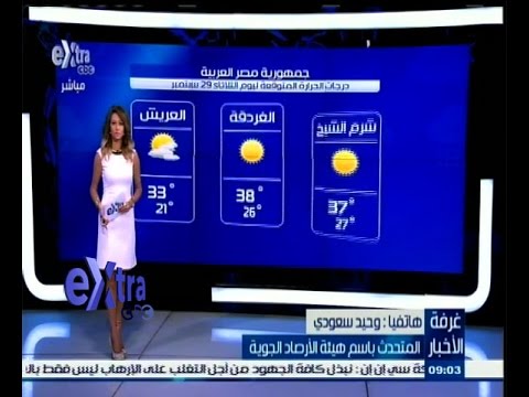 بالفيديوتعرف على درجات الحرارة المتوقعة اليوم في مصر