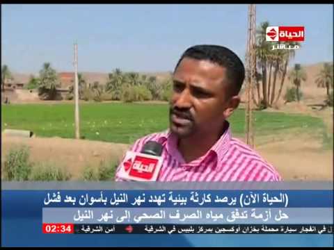 كارثة بيئية تهدد نهر النيل في أسوان