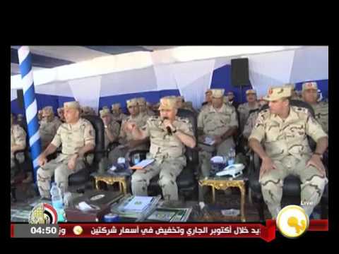 وزير الدفاع المصري يشهد مشروع تكتيكي بالذخيرة الحية بدر 2015