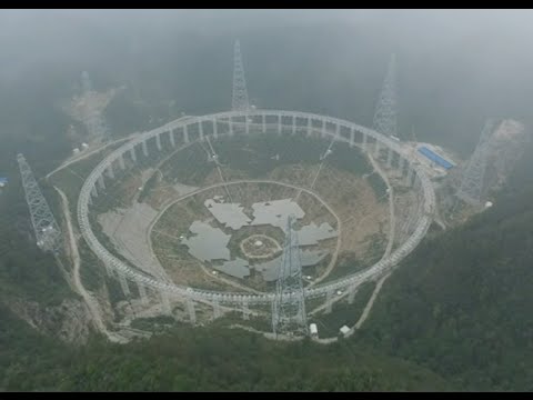 شاهد إنشاء أكبر تليسكوب عالمي في الصين