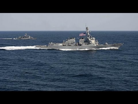 شاهد البحرية الأميركية تتحدى بيغين باختراق مياهها