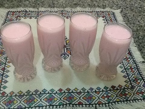 طريقة عمل عصيرالفراولة بالفلا