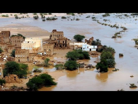 إعصار تشابالا يغرق أحياء سكنية في اليمن