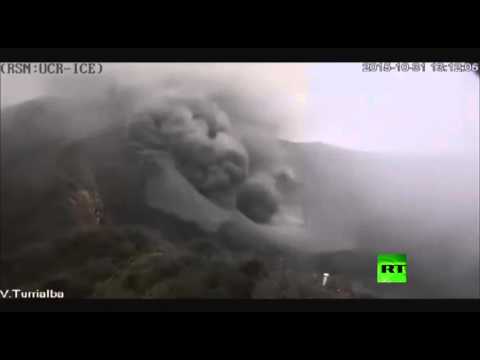 لحظة ثوران بركان توريألبا