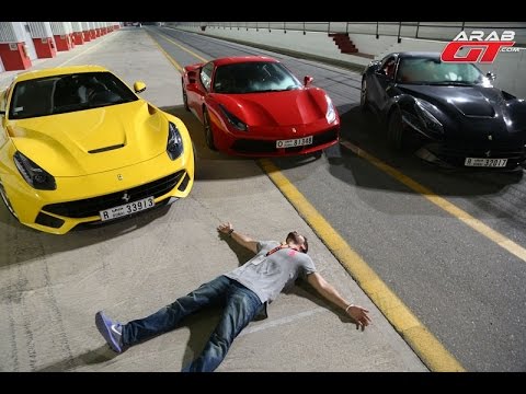 لقاء اختباري بين فيراري 488 gtb وf12