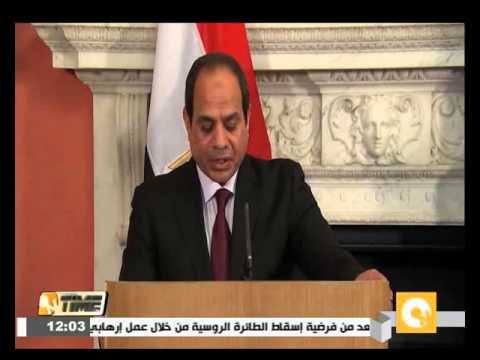 شاهد مؤتمر صحافي للرئيس السيسي ورئيس وزراء بريطانيا