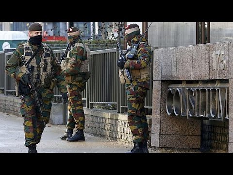 شاهد حالة تأهب أمني قصوى في بروكسل