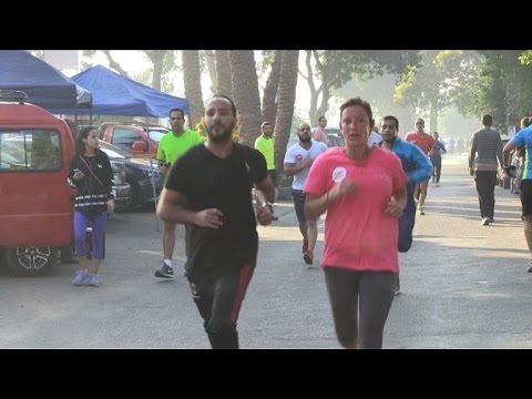 فيديو المصريون يركضون لمكافحة التغير المناخي
