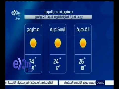 تعرف على درجات الحرارة في القاهرة