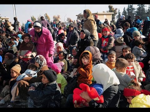 شاهد أهالي الغوطة المحاصرة يواصلون الوقفات الاحتجاجية
