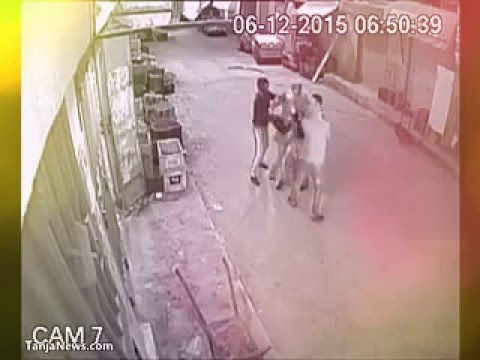 شاهد بلطجية يهاجمون شاب وفتاة في وضح النهار