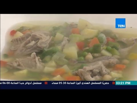 طريقة عمل شوربة السمان بالحمص