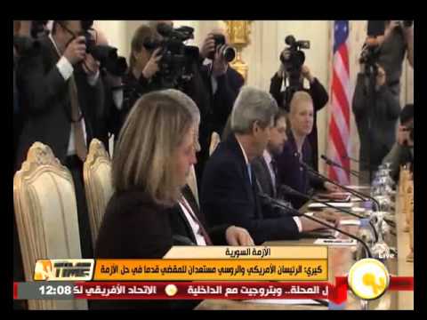 كيري الرئيسان الأمريكي والروسي مستعدان للمضي قدمًا في حل الأزمة السورية